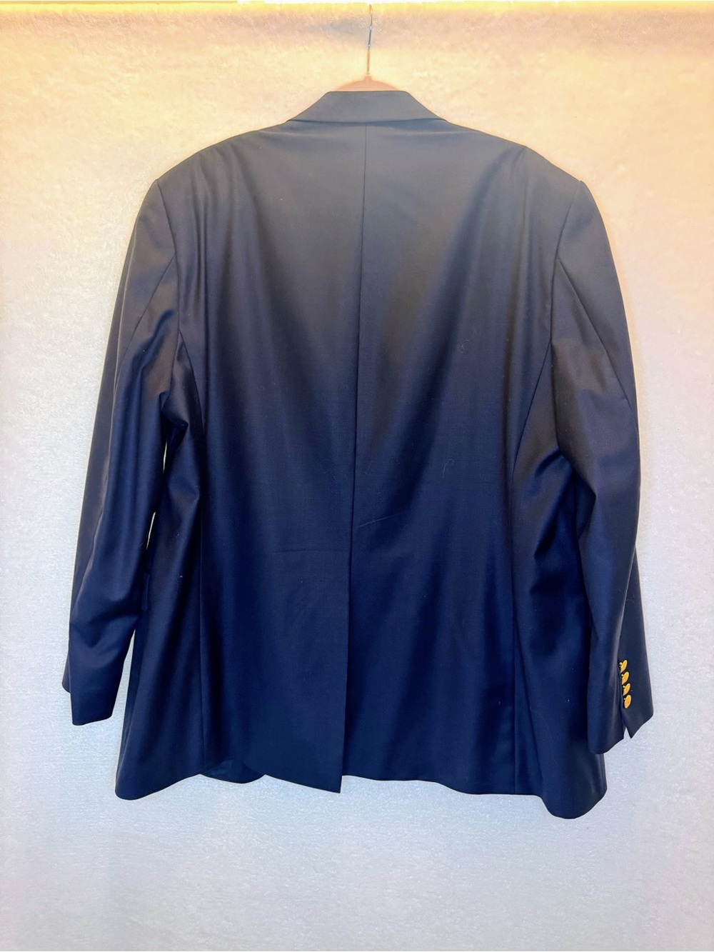 Ralph Lauren Gold Button Navy Men’s Sport Jacket Sz 44R Classic Quiet Luxury - Picture 5 of 5